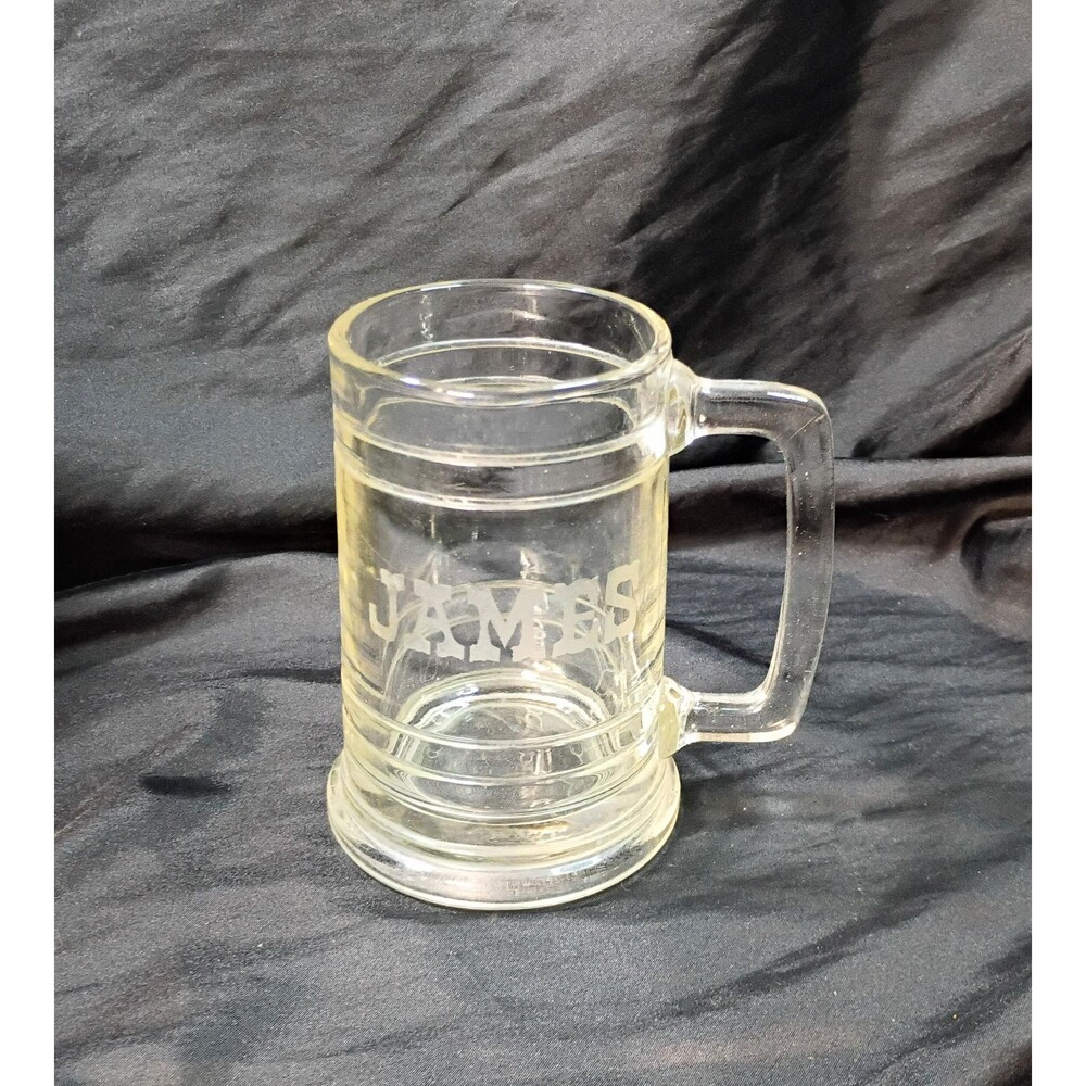 Clear Glass Stein Mug "James"